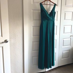 Colour by Kenneth Winston Chiffon Gown Green